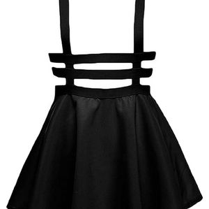 Pleated Short Braces Skirt